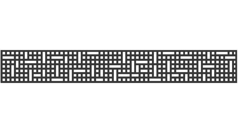 planeo Gardence - Inserto di design 1800 x 300 x 1,5 mm antracite