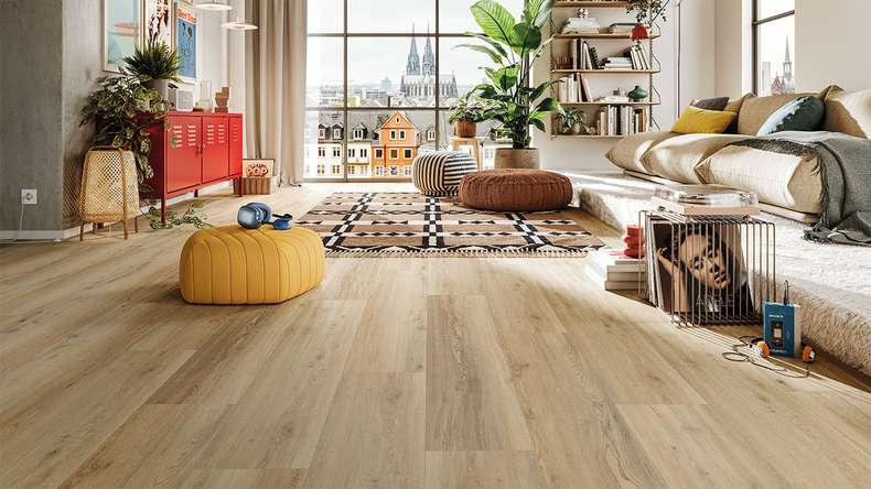 MEISTER design pavimenti in vinile dryback DD 155 - 20190 Onda minima Struttura legno naturale (400048-1226186-20190)