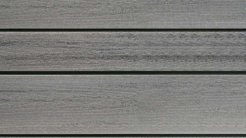 planeo Fassado - Rivestimento di facciata a fasce romboidali WPC grigio grafite