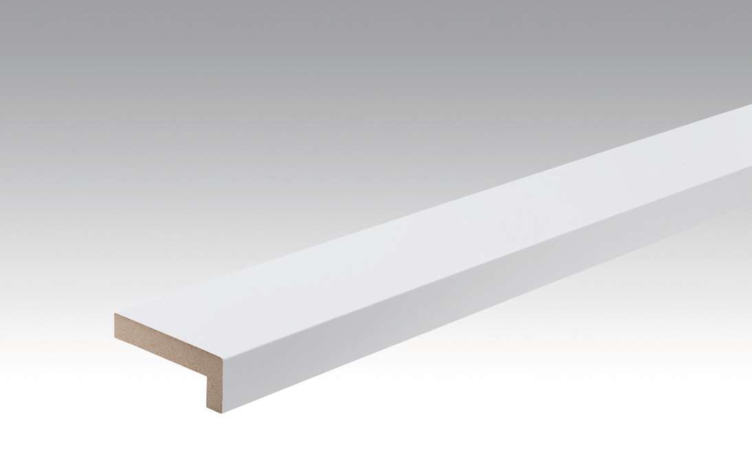 Battiscopa MEISTER Listelli di copertura angolari Bianco lucido 4084 - 2380 x 60 x 22 mm (200028-2380-04084)