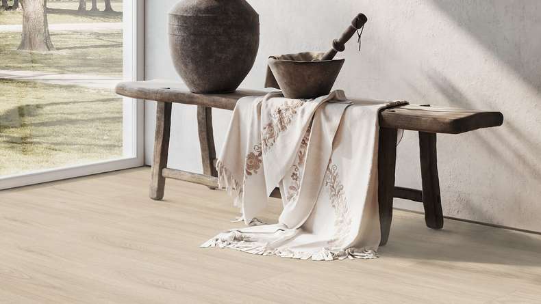Gerflor Vinile ad incastro - Virtuo 30 Rigid Acoustic EIR Blomma Light | isolamento acustico integrato (39131464)