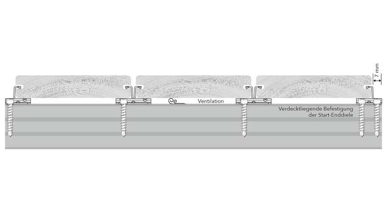 ZONA2 WPC decking connettore clip