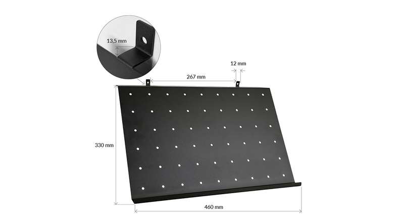 scarpiera doppia planeo - nero 1 pz