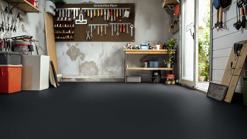 Pavimentazione per garage Gerflor - R-Tile 9004 Black (39579004)
