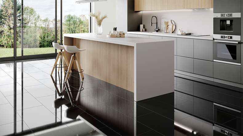 laminato planeo - Stone 2.0 Nero lucido (FE00611)