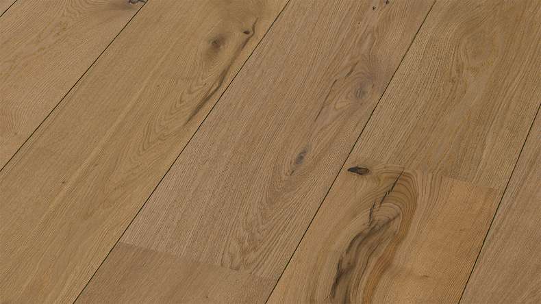 MEISTER Lindura pavimento in legno HD 400 - 08923 Rovere autentico greige laccato ultra opaco 2200 x 270 x 11 mm (500214-2200270-08923)