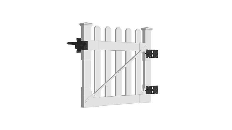planeo Privara - Recinzione frontale in PVC bianco - resistente ai raggi UV | 100 x 80 cm
