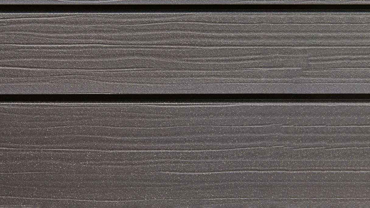 planeo Fassado - Rivestimento facciata a fasce romboidale WPC Prime grigio lava XL 6 m