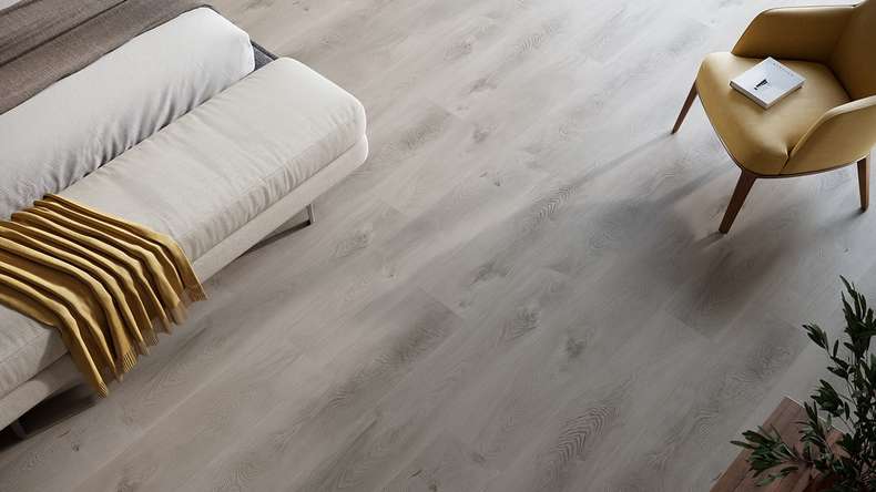planeo Vinile rigido a incastro - HOMEtec Basic 30 IXPE Soft Mid Grey | Isolamento acustico integrato (RP-E30-7)