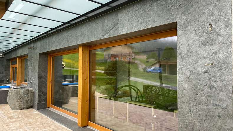 planeo EVOLITH Slate&Stone - Rivestimento in pietra naturale Urban Grey 1220 x 610 mm