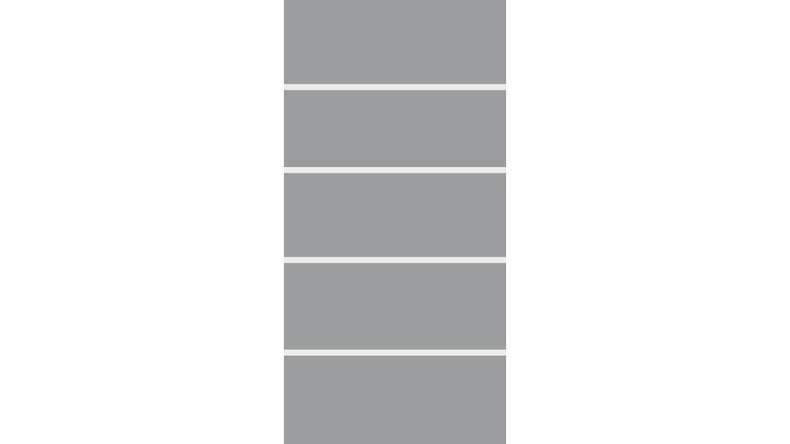planeo Gardence Flair - Recinzione in vetro verticale strisce di blocco 90 x 180cm