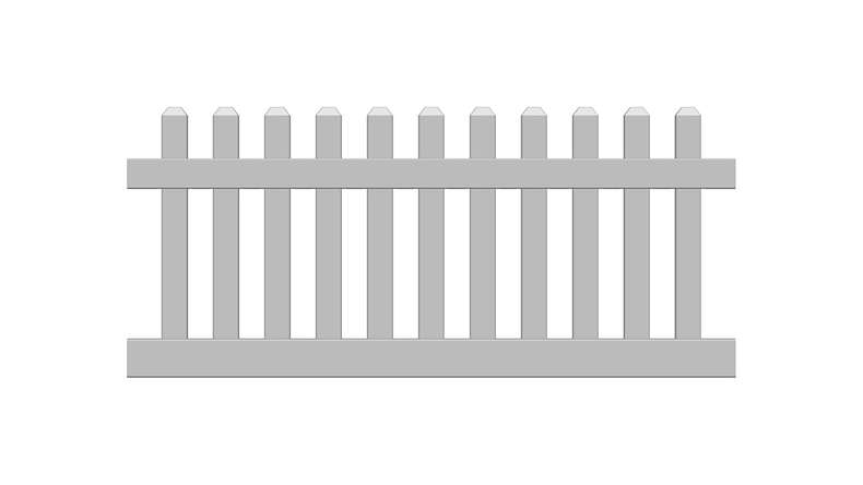 planeo Privara - Recinzione a innesto in PVC per giardino bianco - resistente ai raggi UV | 180 x 80 cm