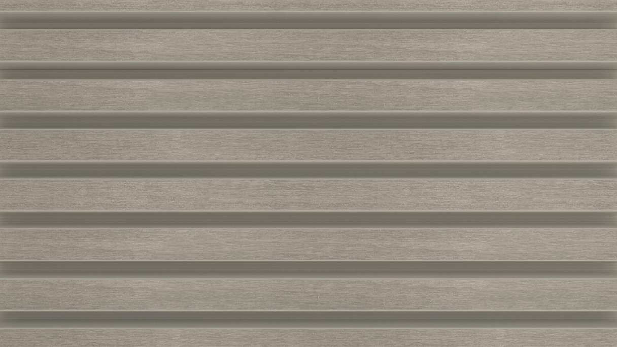 planeo LINEA Slim - Rivestimento per facciate in WPC CoEx, grigio chiaro, 2900 x 215 mm