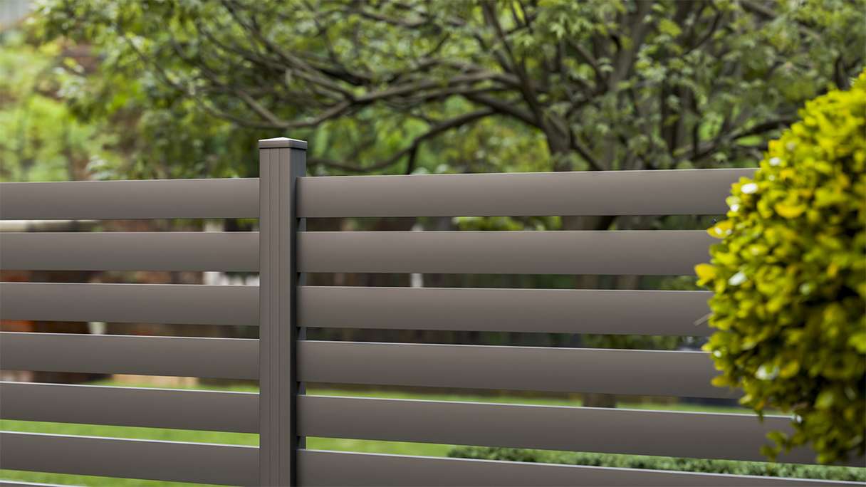 planeo Gardence Metallic Edge - Recinzione da giardino in alluminio quadrata antracite | DB703