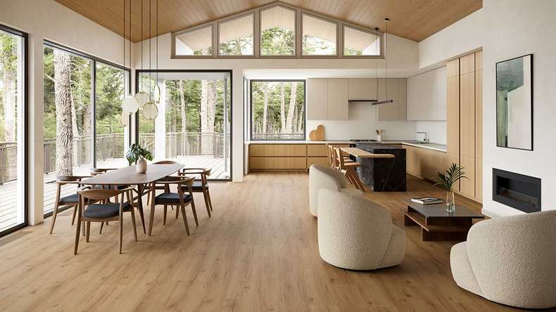 planeo WPC Vinile ad incastro - PUREtec MAX 70 EIR Classic Light Oak | Isolamento acustico integrato (RP-A50-6)