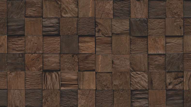 Skaben WoodWall - Cubo in legno di teak Sulawesi
