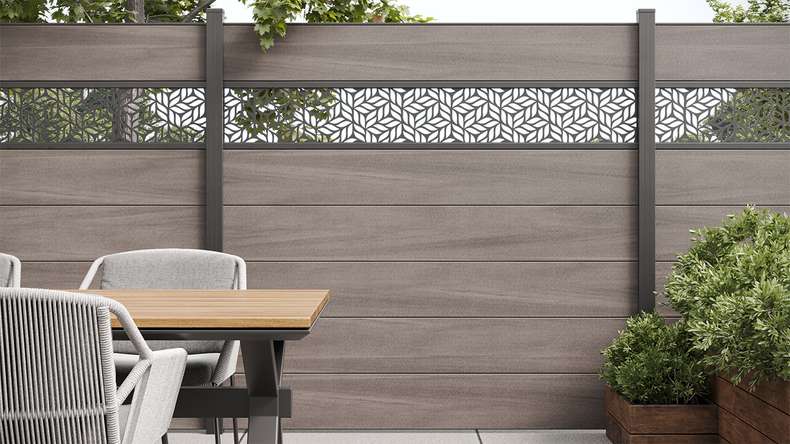 planeo Gardence - Inserto di design Leafs 179,5x25,5x0,15 cm