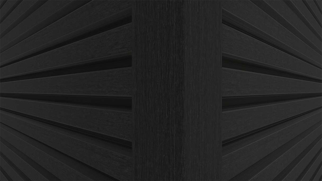 planeo LINEA - Profilo angolare esterno in alluminio CoEx nero 3000 x 66 x 66 mm