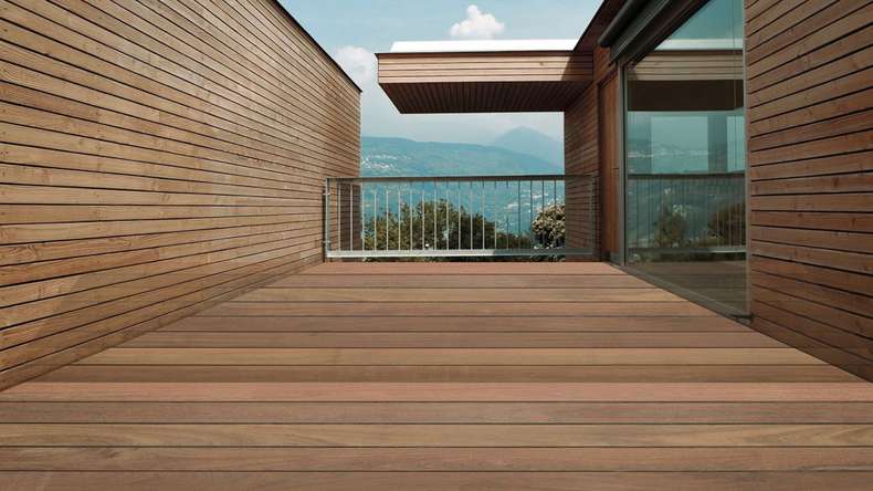 TerraWood legno per esterni Cumaru marrone PRIME 21 x 145mm - entrambi i lati lisci