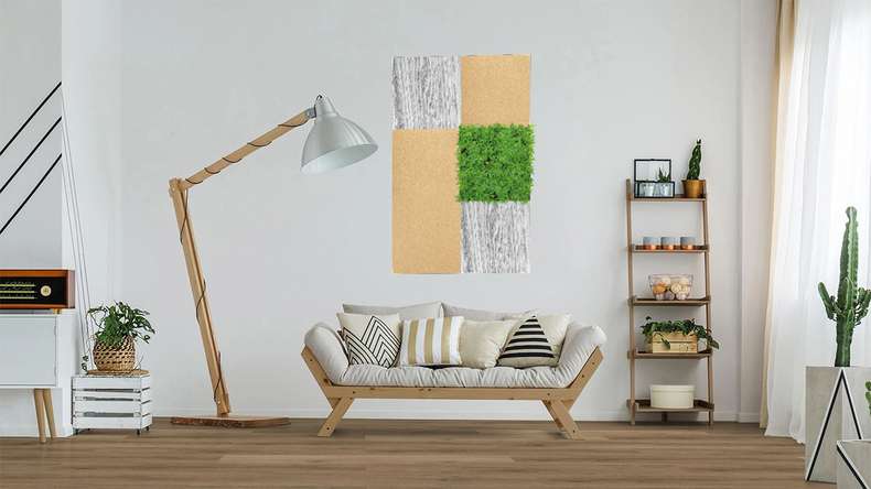 pannello acustico planeo - MixWall Mineral Mood Polar Marble 52 x 52 cm | pietra vera (PLMW-10411C)