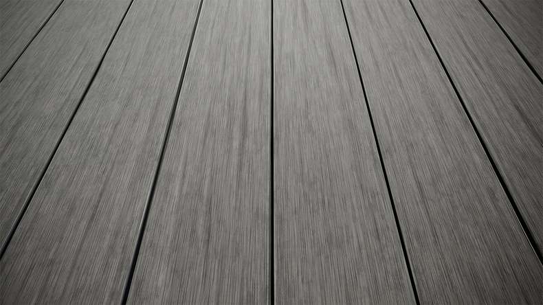 planeo AntikWood WPC tavola solido - Grigio pietra 4.2m invecchiato