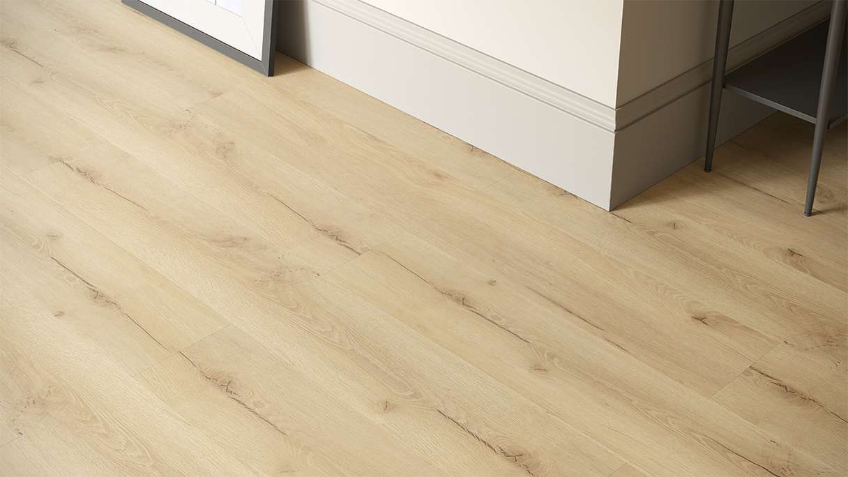 planeo Vinile rigido a incastro - GRANDline Sunlit Oak | Isolamento acustico integrato (NF-Gl-553-N)