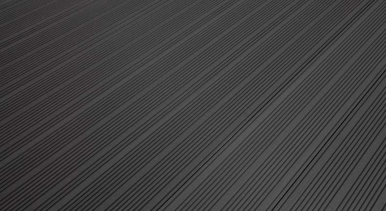 planeo TitanWood - XL hollow composite decking Decking 4m grigio scuro