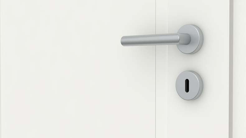 porta interna planeo design VELA Lallu 1 laccato bianco 9010 bordo angolare | laccato - 1985 x 610|735|860|985 mm
