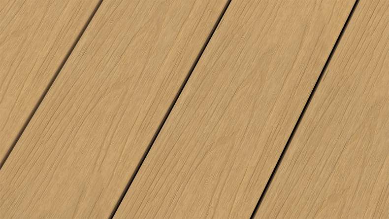 planeo WOODLine Nature - Pannello per decking rivestito in WPC CoEx camera cava - sabbia 3m strutturato/liscio spazzolato