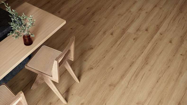 planeo WPC Vinile ad incastro - PUREtec MAX 70 EIR Classic Light Oak | Isolamento acustico integrato (RP-A50-6)