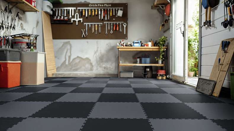 Pavimentazione per garage Gerflor - R-Tile 9004 Black (39579004)