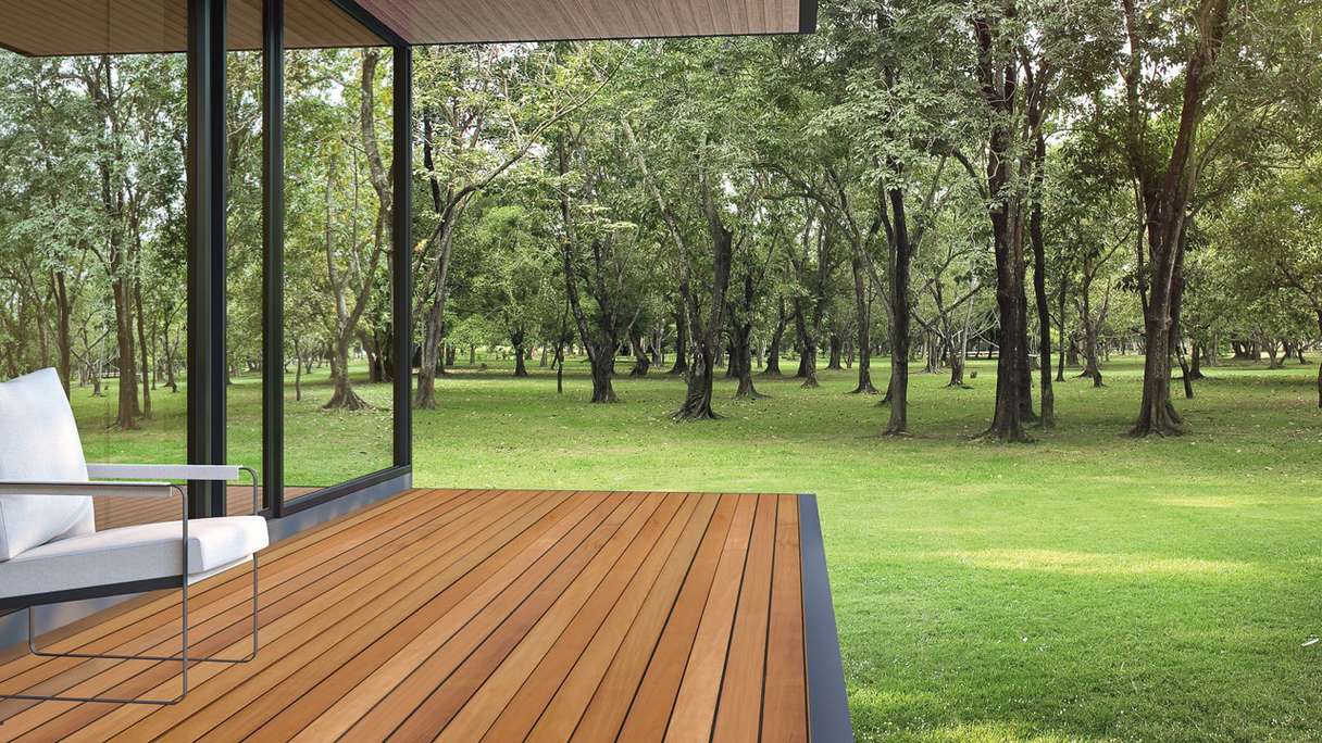 TerraWood legno per esterni Garapa PRIME 21 x 145 x 3970mm - entrambi i lati lisci