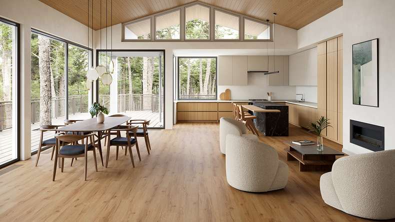 planeo WPC Vinile ad incastro - PUREtec MAX 70 EIR Honey Nature Oak | Isolamento acustico integrato (RP-A50-1)