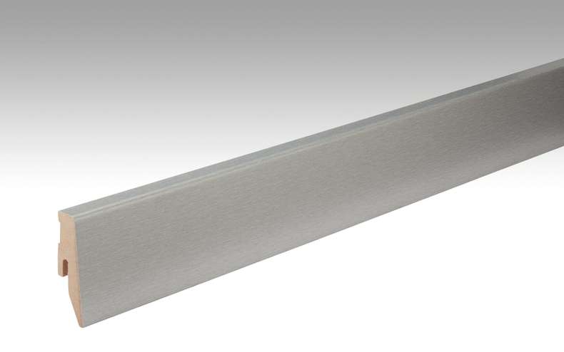 Battiscopa MEISTER in acciaio inox DF 063 - 2380 x 60 x 20 mm (200005-2380-00063)