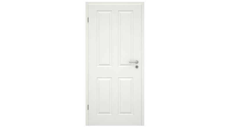 porta interna planeo country house VELA Casa 4F laccato bianco 9010 bordo tondo | laccato - 1985 x 610|735|860|985 mm