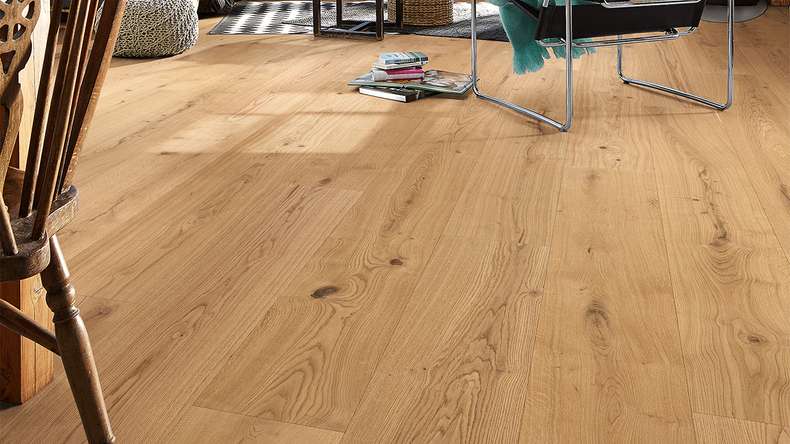 MEISTER Lindura pavimento in legno HD 400 - 08902 Rovere autentico puro oliato naturale 2200 x 270 x 11 mm (500213-2200270-08902)