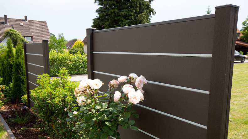 planeo Gardence Deluxe - Recinzione in BPC Grigio antracite