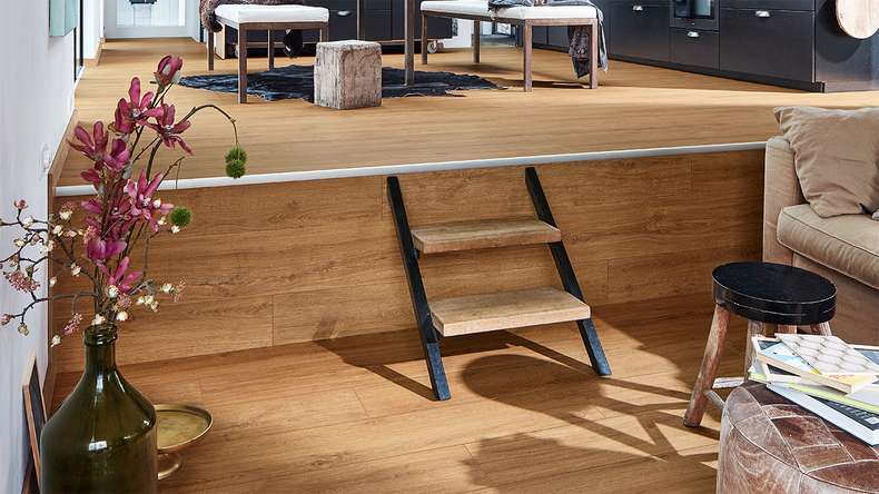 MEISTER Design pavimenti MeisterDesign. next DD 500 S - 06999 Golden Oak | Isolamento acustico Impact integrato (400054-1287220-06999)