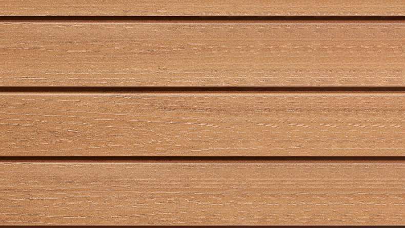 planeo Fassado - WPC rivestimento facciata a fasce romboidali in rovere marrone XL 6 m