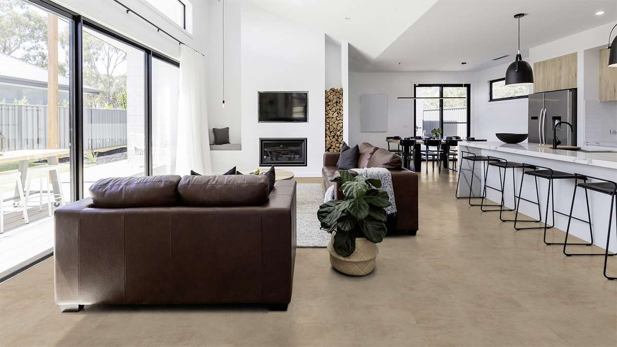 Gerflor Vinile ad incastro - Virtuo 30 Rigid Acoustic Tavla Beige | isolamento acustico integrato (39101451)