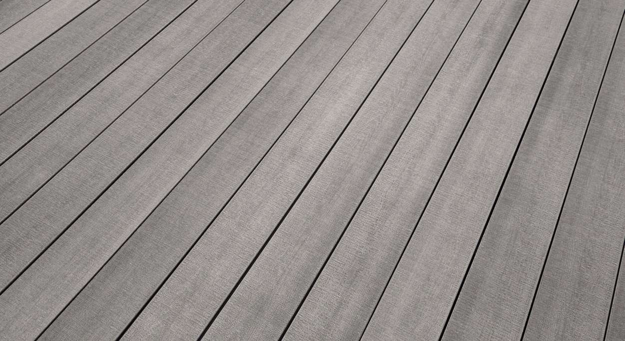 Set completo TitanWood 3m struttura a listoni per legno massiccio grigio chiaro 42,3m² incl. alluminio-UK