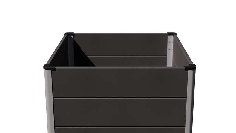 planeo BPC letto rialzato Cube - Antracite | DB703 70 x 70 x 75 cm