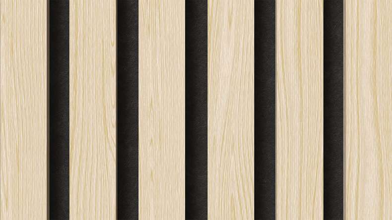 pannelli acustici planeo - rovere bianco 2480 x 600 x 21,5 mm | ignifugo
