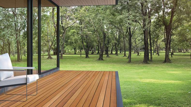 TerraWood legno per esterni Garapa PRIME 21 x 145 x 3970mm - entrambi i lati lisci
