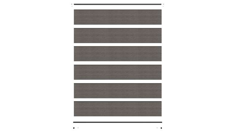 planeo INFINITY XL-Board - recinzione a innesto WPC CoEx grigio scuro 176 x 183