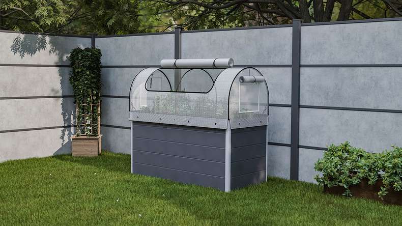 planeo Rete per letto rialzato PE - Bianco 149,9 x 69,4 x 62 cm