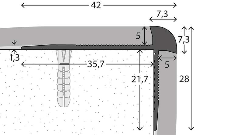 profilo paragradino planeo 881 - 250 cm