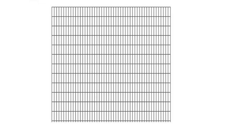 Luce di recinzione a doppia maglia 6/5/6 RAL 7016 antracite Altezza - 2430 x 2510 mm