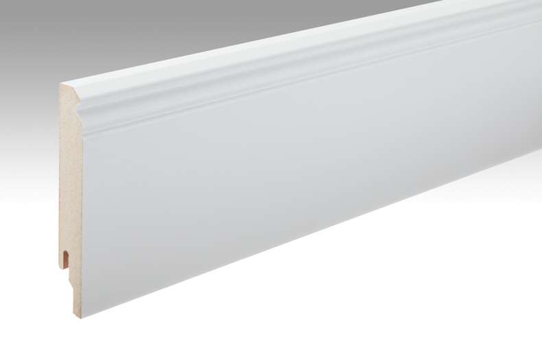 Battiscopa MEISTER Uni bianco lucido DF 324 - 2380 x 120 x 18 mm (200003-2380-00324)