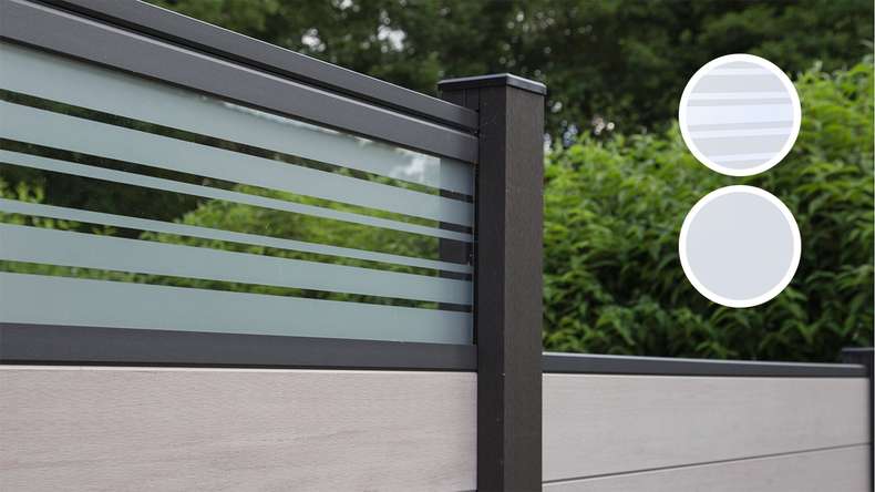 planeo Gardence Strong - Inserto di design Profilo in vetro